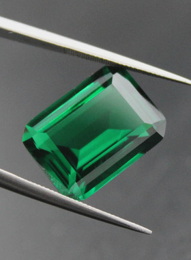 甜美风爱情长方形宝石裸石戒指