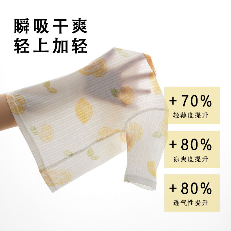 婴儿夏季分体套装纯棉薄款衣服男女宝宝睡衣两件套幼童空调服夏装 - 图0