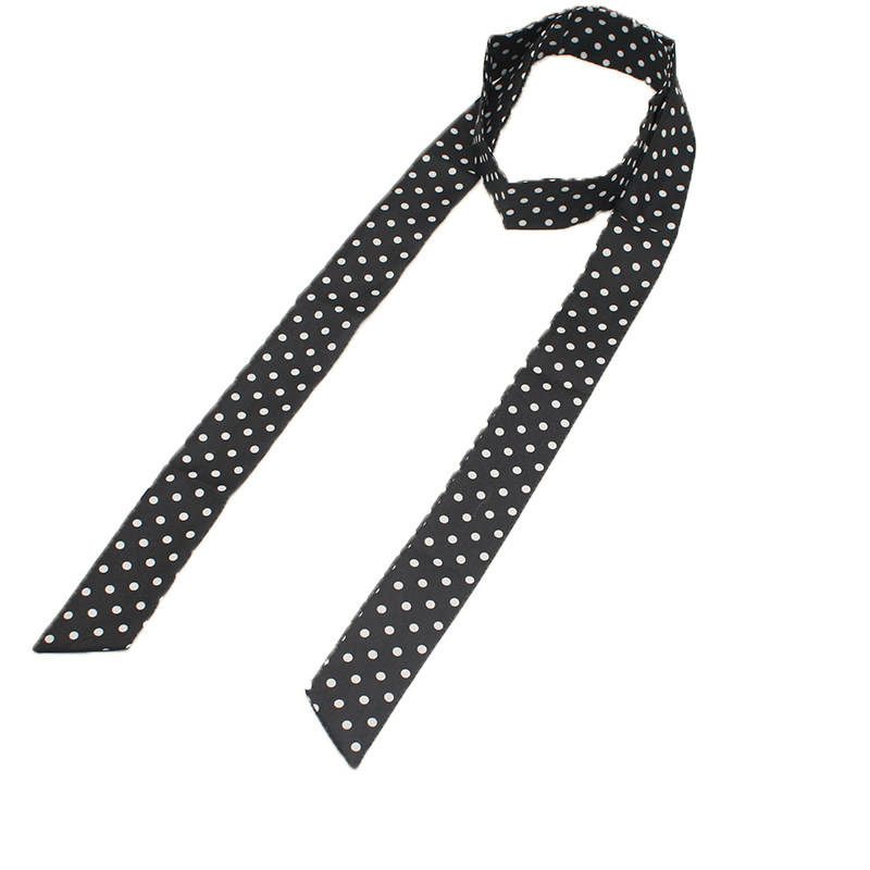 清新草绿波点长条窄款丝巾系脖高级感挂脖小领巾围脖搭配飘带颈饰,淘宝优惠券,粉丝福利购,淘宝优惠卷