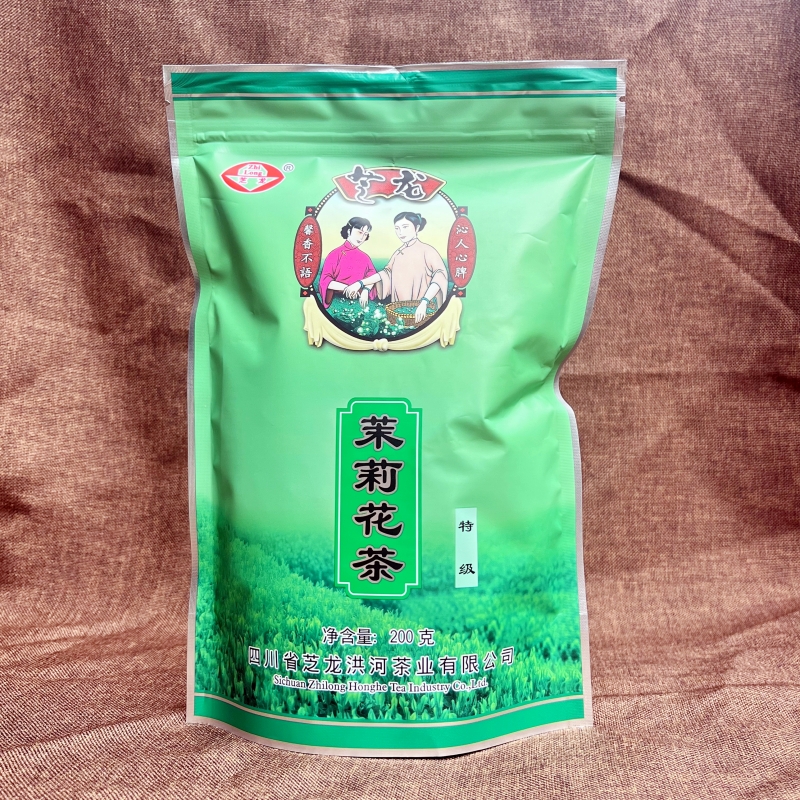 四川茉莉花茶100g/200g袋装成都龙泉芝龙红河茶业浓香型特级茶叶 - 图0