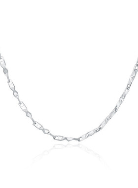 PT950铂金项链女18K白金锁骨链