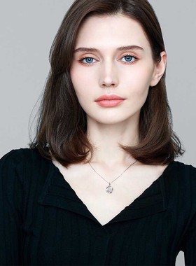 PT950铂金项链女士生日礼物女生