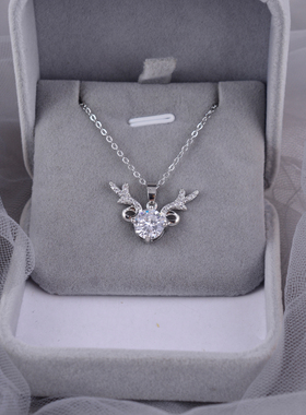 PT950铂金项链一路鹿有你白金