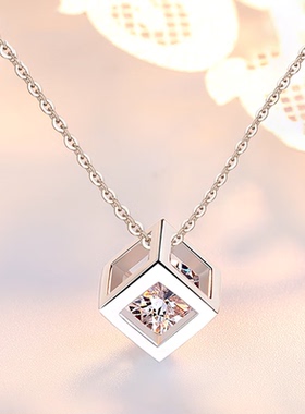 PT950铂金四叶草项链送女友