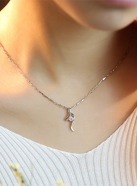 PT950铂金项链细百搭白金锁骨链