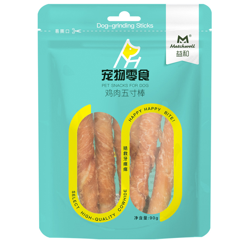 益和宠物狗狗零食鸡肉牛皮磨牙棒5寸90g泰迪比熊金毛耐咬胶除口臭-图3