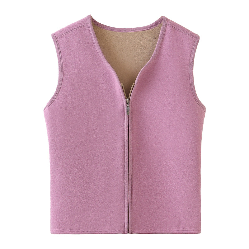 开衫内搭背心女2023新款保暖加绒加厚拉链马甲无痕打底发热冬季,淘宝优惠券,粉丝福利购,淘宝优惠卷