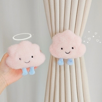 Cute cartoon Curtain Strap a pair of solid paparazzi yarn curtains tied to childrens bedroom curtains Curtain Fastening Simple Restraint Rope