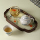 Imitation Song Dynasty hand-painted blue and white pine branch Zen heart pot underglaze color pure handmade Kung Fu teapot 140ml ຫມໍ້ຊາດຽວໃນຄົວເຮືອນ