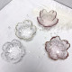 Natural crystal demagnetization bowl glass bowl cherry blossom bowl white powder purification demagnetization container home decoration storage ball base