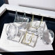Crystal cluster ore mark rough stone play soap love storage metal placement display bracket acrylic solid wood base