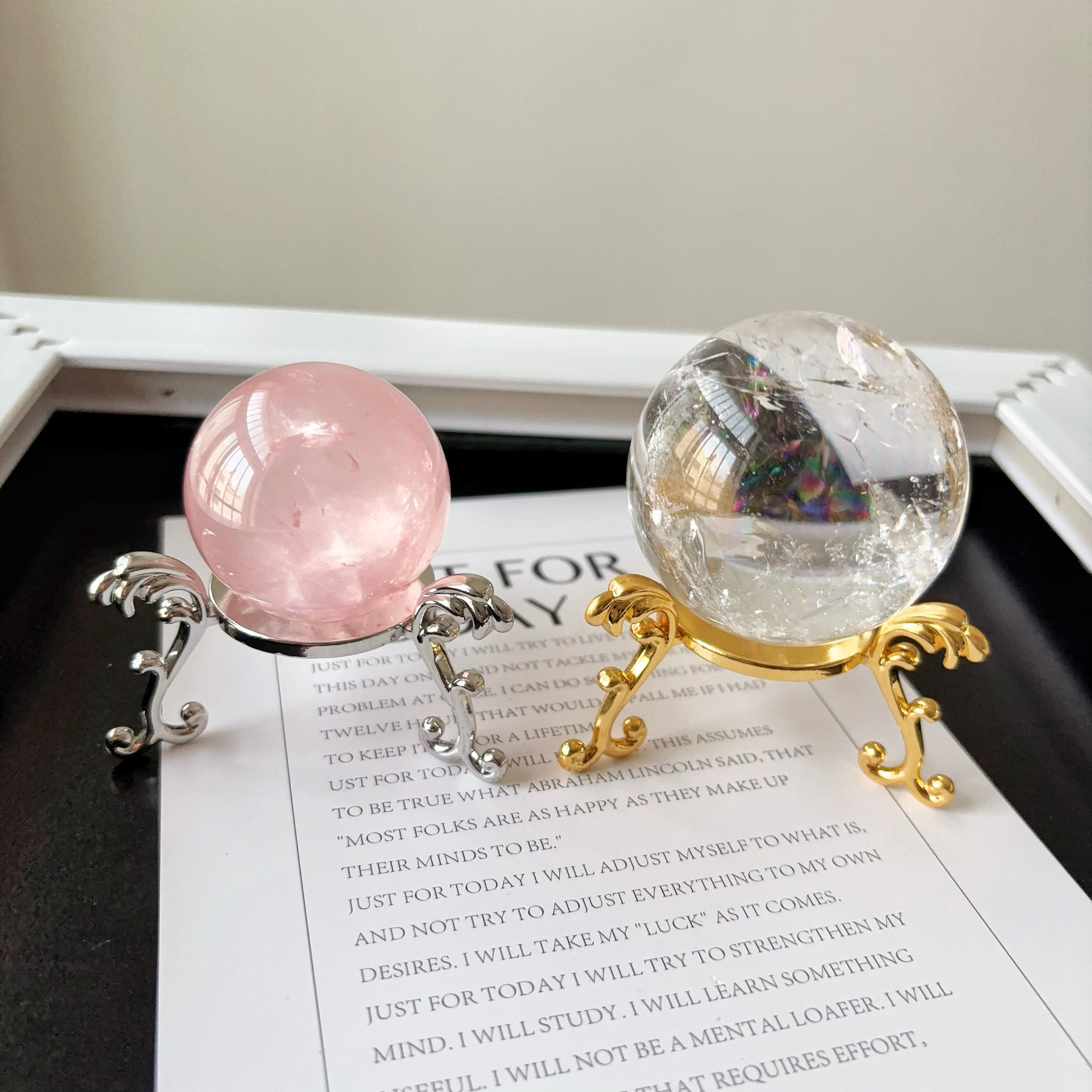 金属水晶球底座圆球原石时尚摆件合金支架海浪经典镀金银三角支架,淘宝优惠券,粉丝福利购,淘宝优惠卷