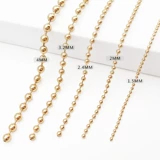 Металлические бусины, цепь, ожерелье с кисточками, аксессуар, украшение-шарик, золото и серебро