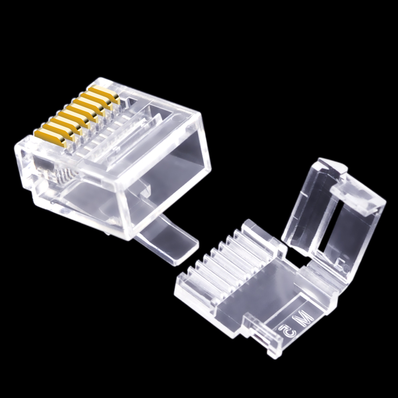 CNCOB RJ45短身分体 两件式8P8C网络水晶头扁平超细网线接头包邮 - 图3