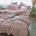 Muji chăn đơn mảnh bông rửa bông đôi chăn đơn giản 1,5m1,8 m giường 200x230cm - Quilt Covers