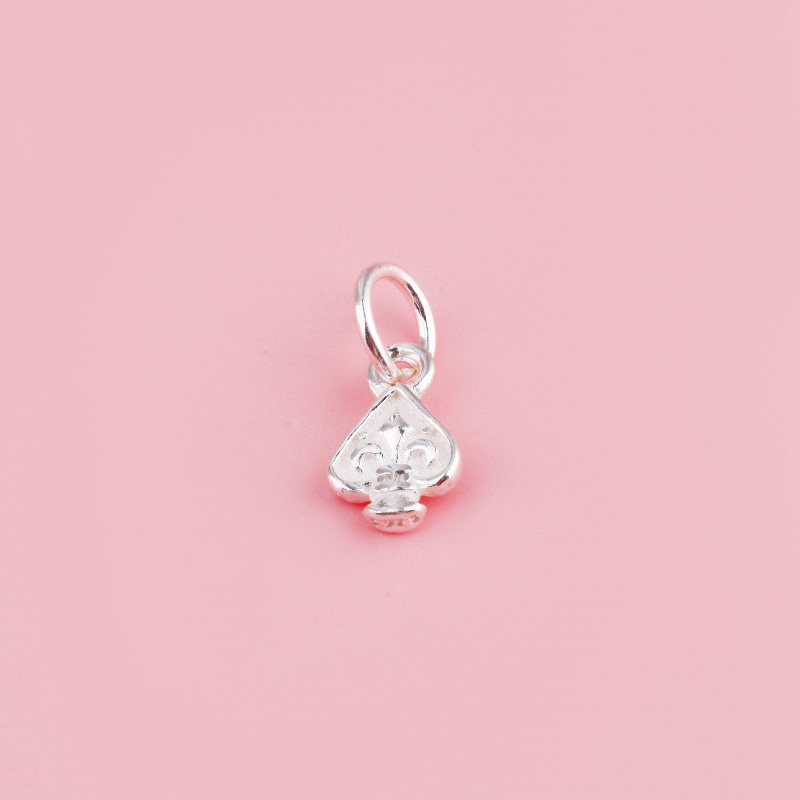 S925纯银桃心梅花 树 坠子十字架挂件手链耳饰编绳串珠diy银配件,淘宝优惠券,粉丝福利购,淘宝优惠卷