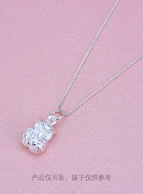 diy猫头鹰手工制作材料纯银首饰