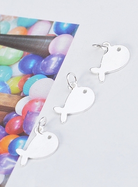 diy纯银韩版光面手链配饰吊坠