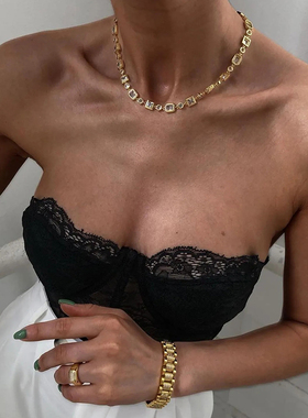 luvaj满钻锆石项链不规则网红款