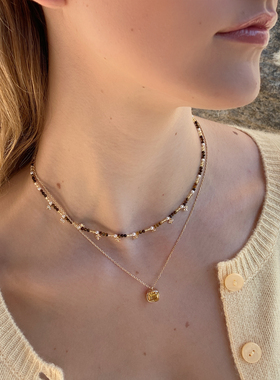 温莎珠宝黄水晶柠檬挞锁骨链