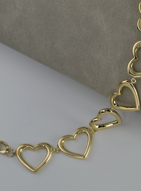 FandHJewellery爱心项链女镀金