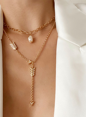 choker锁骨链配饰巴洛克珍珠现货