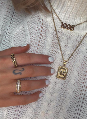 bohomoon年份项链数字Bella同款