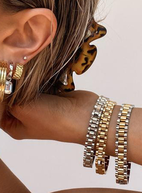 luvajins表带手链女小众设计