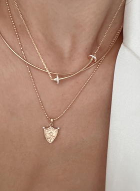 LHWindsor温莎珠宝盾牌项链镶钻