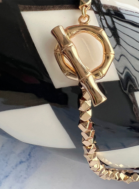 LHWindsor温莎珠宝碎金手链竹节