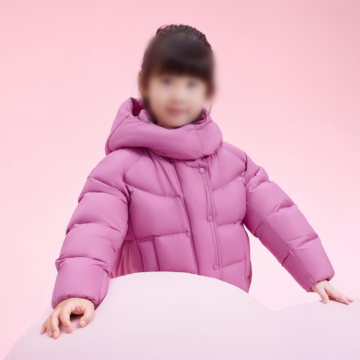 素衣拾光3650秋冬女童短款羽绒服纸样泡芙保暖防寒服厚面包服样板 - 图0