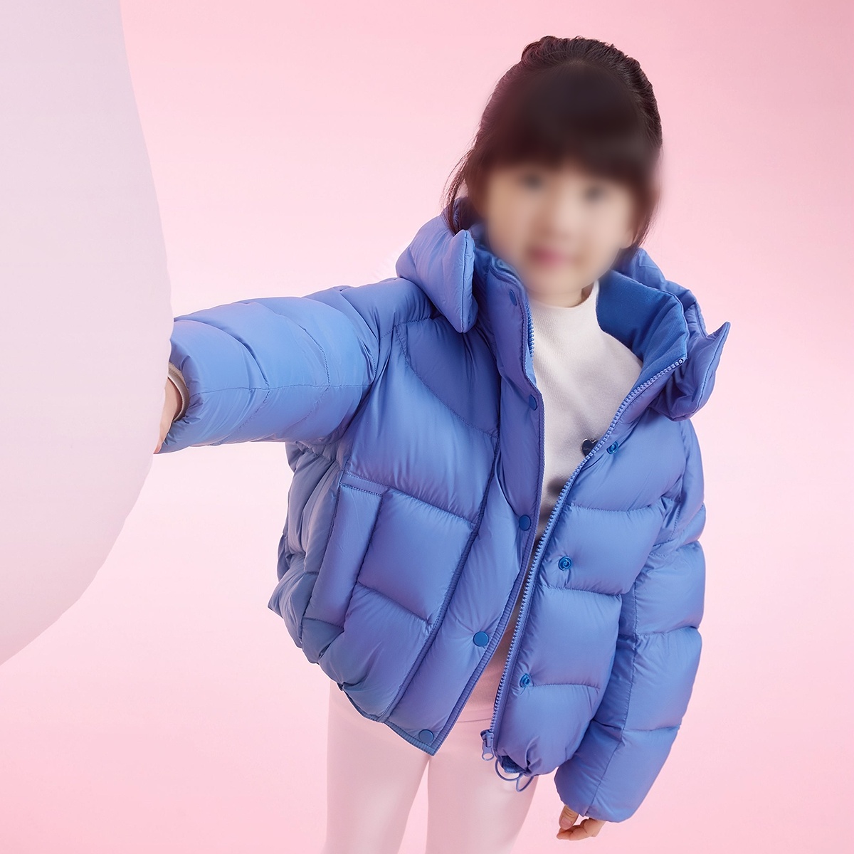 素衣拾光3650秋冬女童短款羽绒服纸样泡芙保暖防寒服厚面包服样板 - 图1