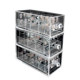 Armor dustproof storage box transparent sequin display box nail art store stationery tape fashionable simple shelf display box