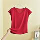 2026 Plus Size Modal V-neck Sleeveless T-shirt Women's Summer Inner Loose Slimming Shirt Solid Color Bottoming Shirt