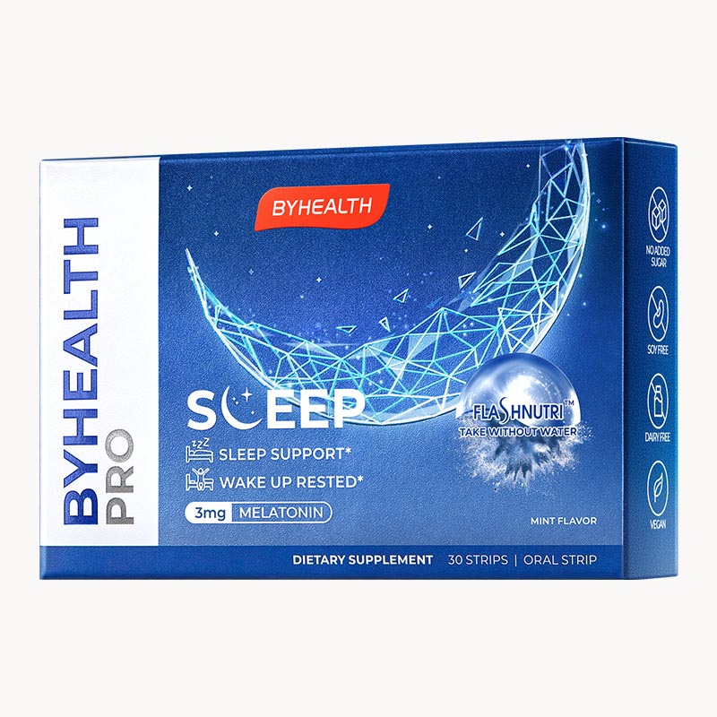 byhealth闪睡片汤臣倍健褪黑素安瓶助眠睡眠片退黑素褪黑色素正品 - 图0