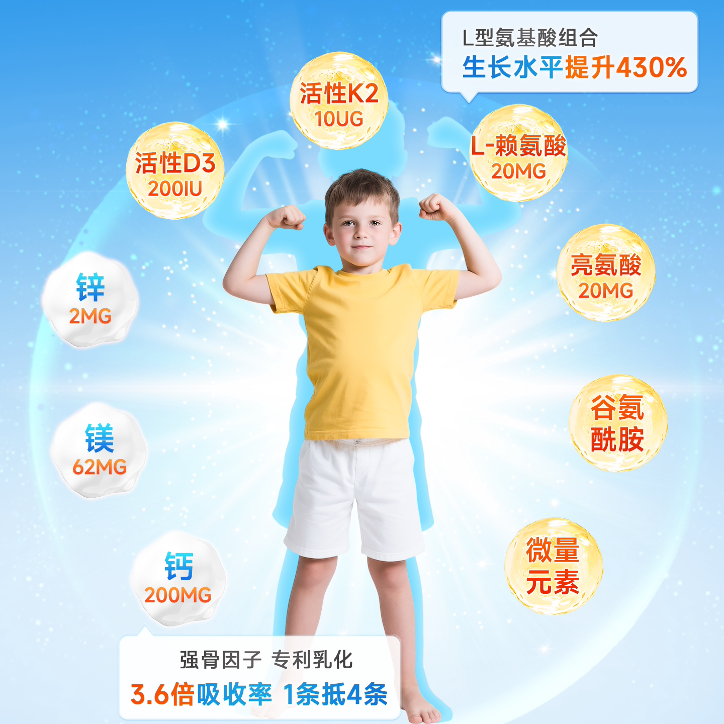 健敏思儿童液体钙镁锌赖氨酸婴幼儿柠檬酸钙生长素补钙铁锌口服液,淘宝优惠券,粉丝福利购,淘宝优惠卷