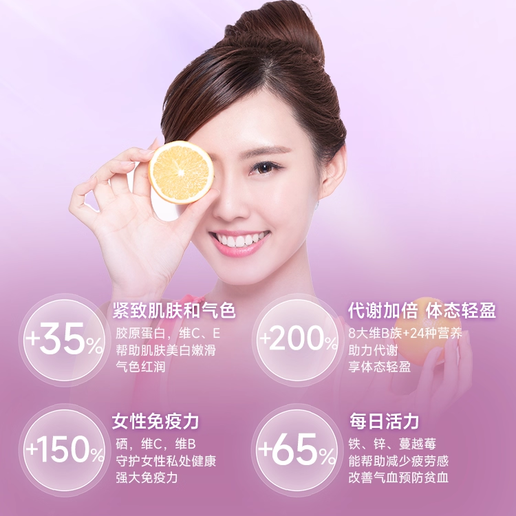 双心女士复合维生素女维维b提高女性综合免疫力代谢营养包保健品,淘宝优惠券,粉丝福利购,淘宝优惠卷