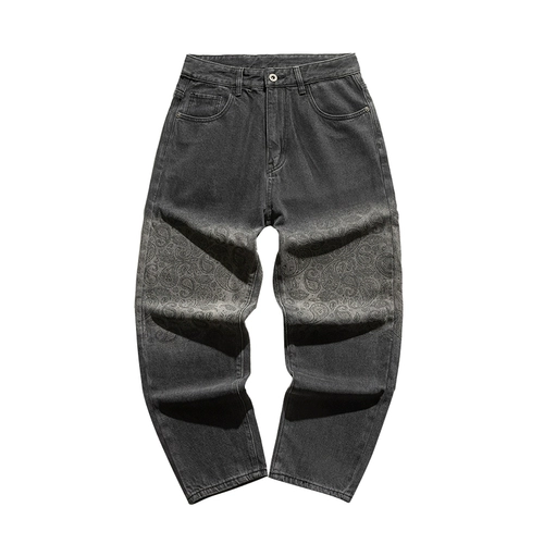 Демисезонное глазное яблоко, джинсы в стиле хип-хоп, штаны, свободный прямой крой