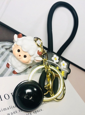 钥匙扣钥匙链礼物卡通白色