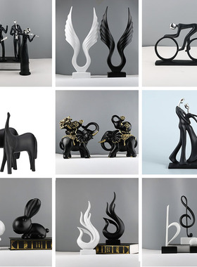 现代简约电视柜办公室北欧风摆件