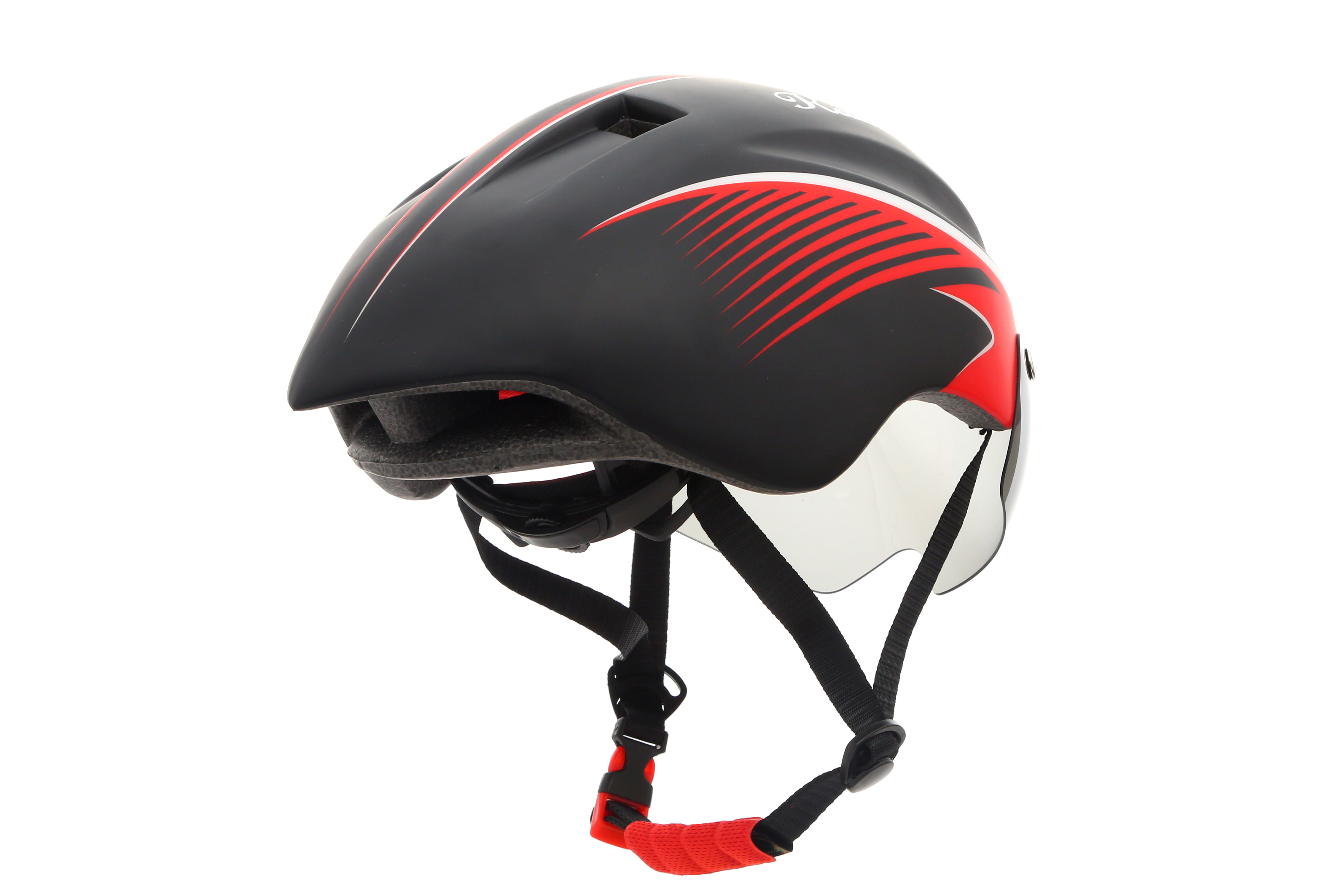 卡慕拉破风空气动力学自行车竞速计时赛骑行头盔磁吸分镜骑行装备