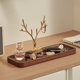 Solid wood door key storage porch ornament tray light luxury high-end home decoration rack housewarming gift