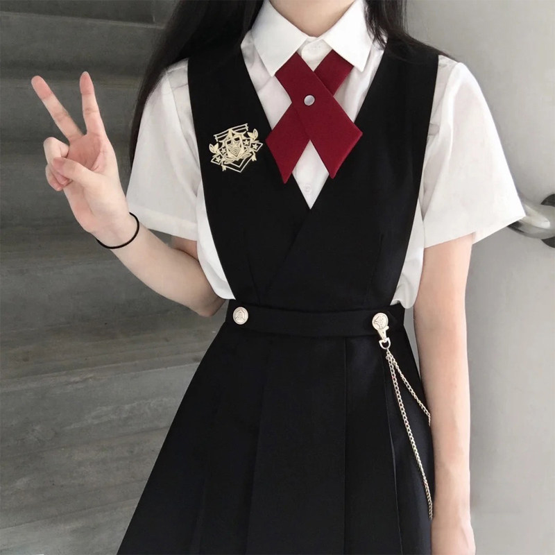 大码日系卡奶裙小个子护奶裙jk制服夏季原创正版学院风套装长款女,淘宝优惠券,粉丝福利购,淘宝优惠卷
