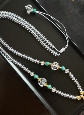 泰国佛牌链子水晶珠链