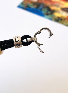 泰国佛牌链s925纯银吊坠绳六字真言万能扣不掉色翡翠蜜蜡唐卡挂绳