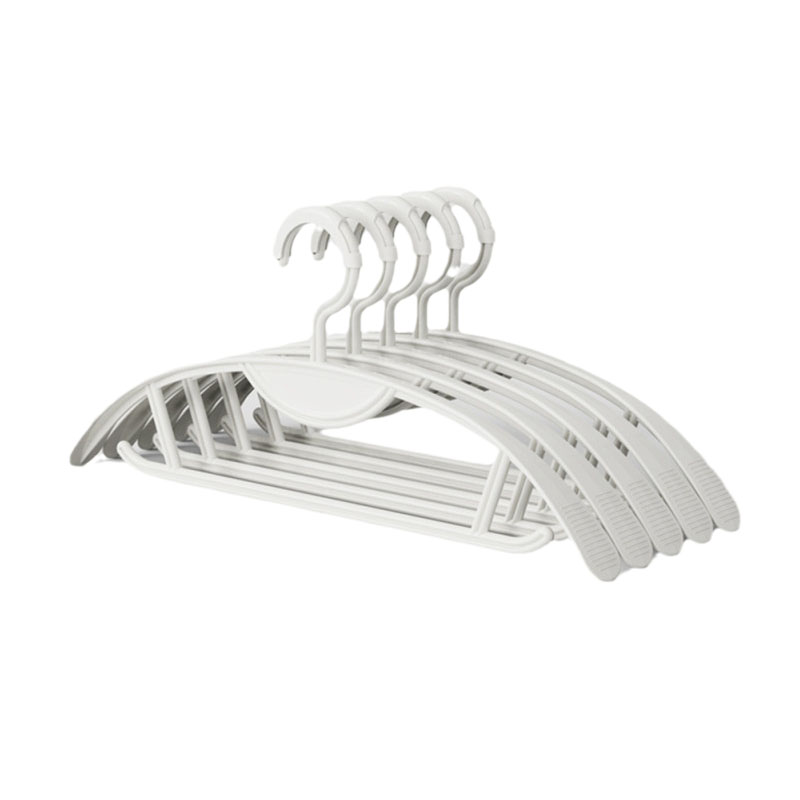 高处防风衣架自动卡扣晾衣晒衣服宽肩无痕防肩角家用挂衣架子室外 - 图3