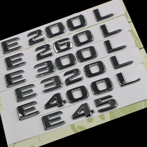 17-26款奔驰 E200L E260L E300L E320L E350L E400L车标字标后标 - 图2