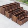 Factory direct sales antiseptic wood flower box rectangular flower pot