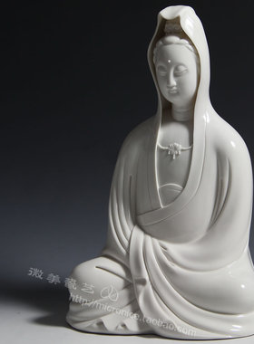 禅意风静坐观音佛像抽象工艺品