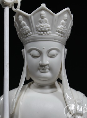 地藏菩萨像供奉德化娑婆三圣白瓷